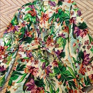 Tropical beach coverup